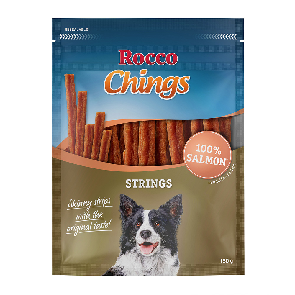 Sparpaket Rocco Chings Strings - 4 x Lachs 150 g von Rocco
