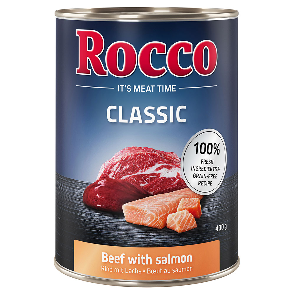 Sparpaket Rocco Classic 12 x 400 g - Rind mit Lachs von Rocco