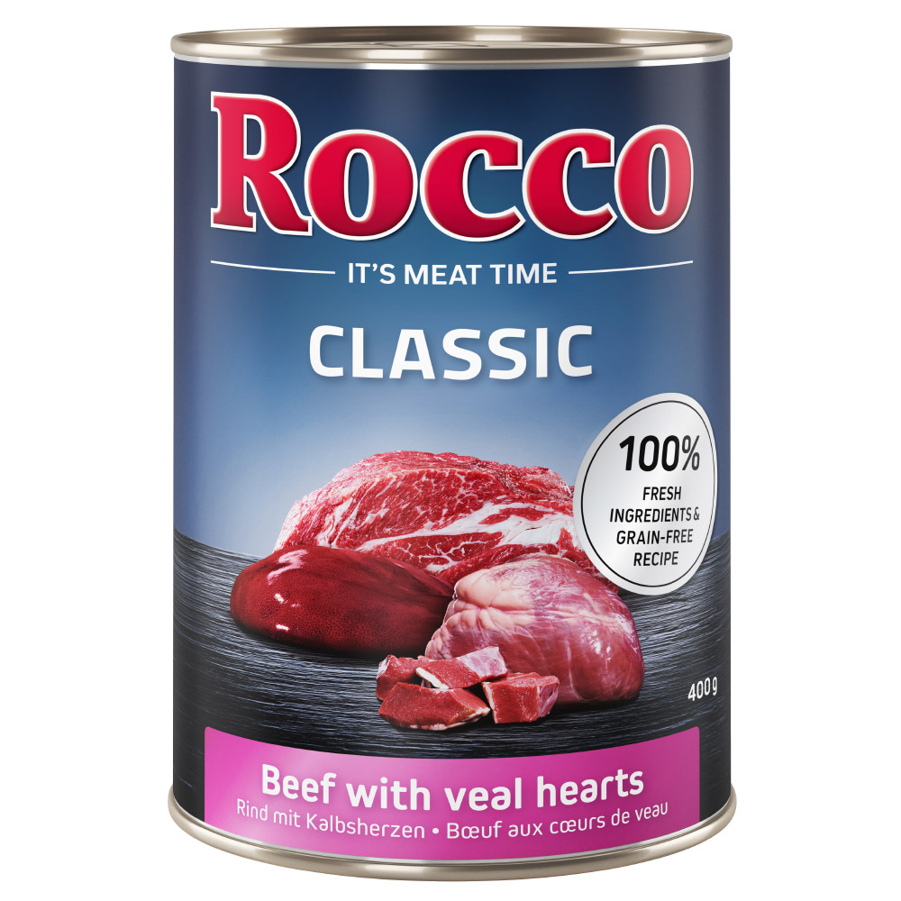 Sparpaket Rocco Classic 12 x 400 g - Rind mit Kalbsherzen von Rocco