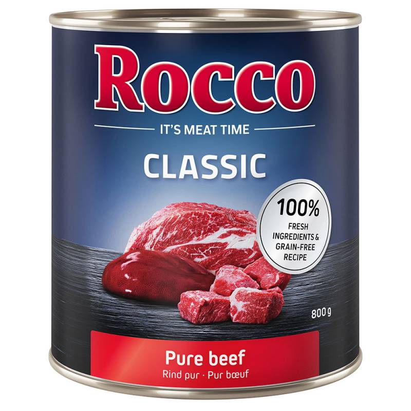 Sparpaket Rocco Classic 12 x 800 g - Mix: Rind pur & Lachs Sparpaket Rocco Classic 12 x 800 g - Mix: Rind pur & Lachs von Rocco