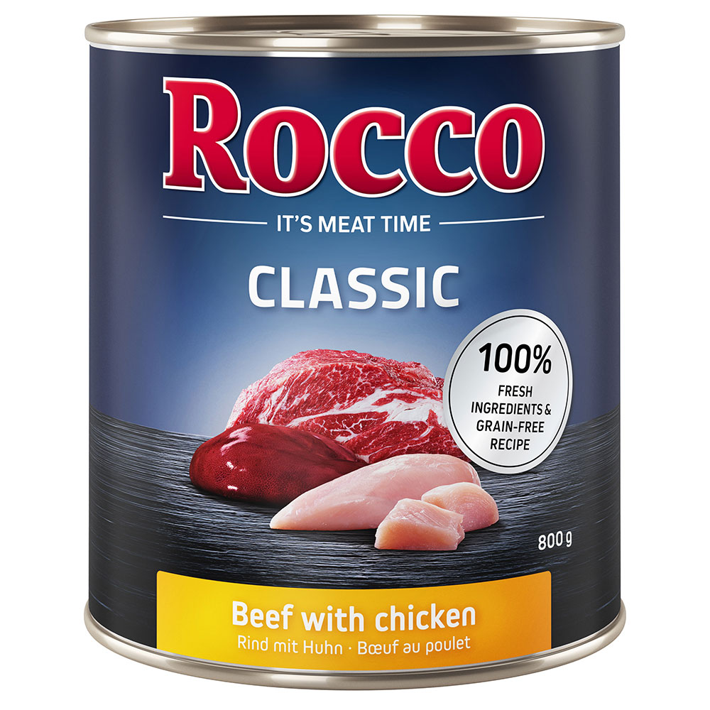 Sparpaket Rocco Classic 12 x 800 g - Rind mit Huhn von Rocco