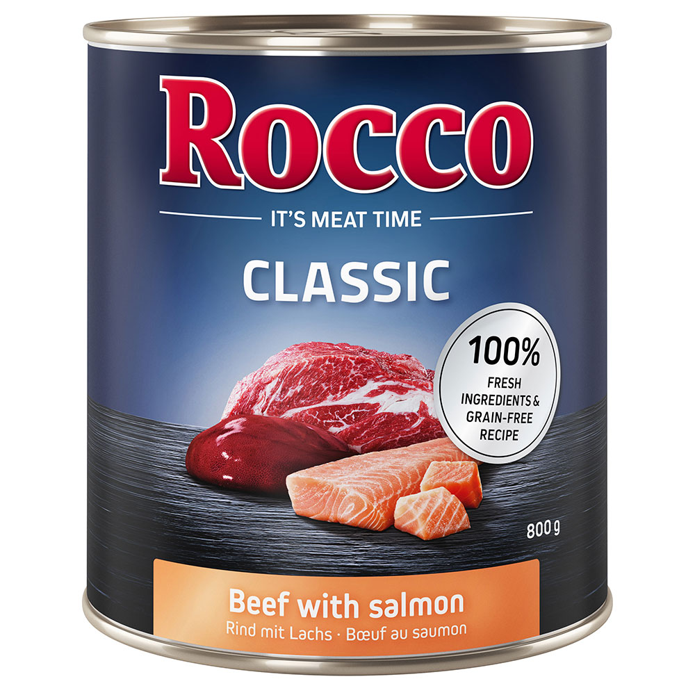 Sparpaket Rocco Classic 12 x 800 g - Rind mit Lachs von Rocco
