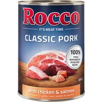 Sparpaket Rocco Classic Pork 24 x 400 g - Huhn & Lachs von Rocco