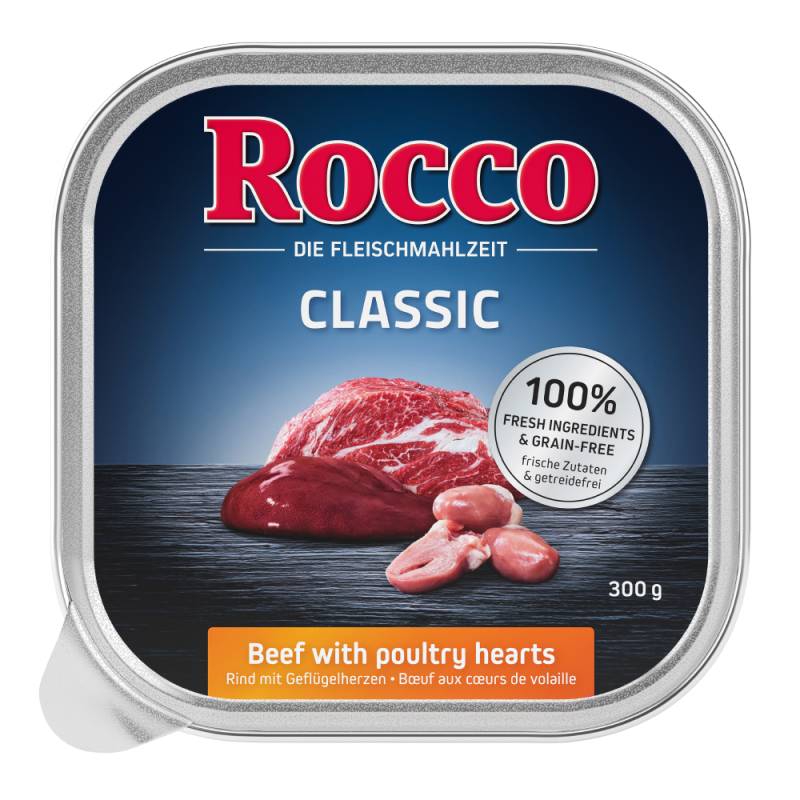 Sparpaket Rocco Classic Schale 27 x 300 g - Rind mit Geflügelherzen von Rocco