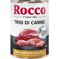 Sparpaket Rocco Classic Trio di Carne 24 x 400 g - Rind, Lamm & Geflügel von Rocco