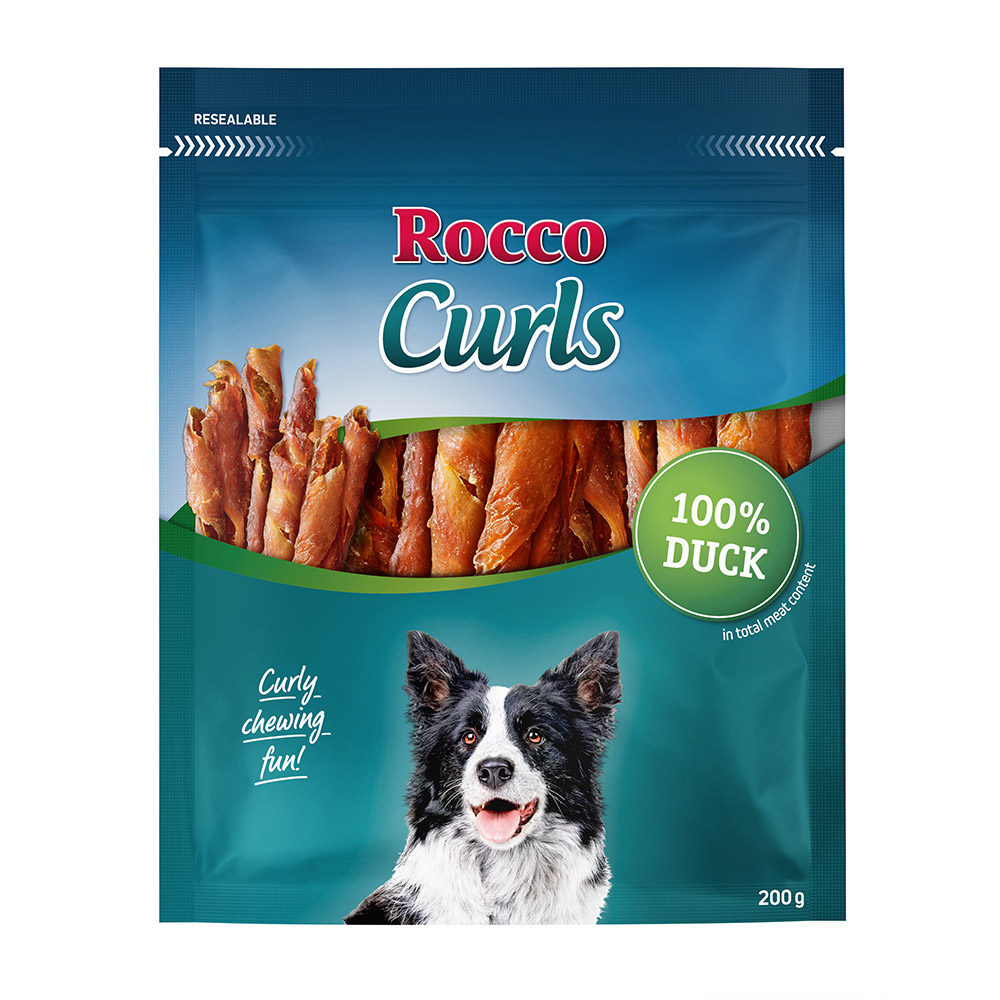 Rocco Curls 200 g / Sparpaket % - Ente 12 x 200g Rocco Curls 200 g / Sparpaket % - Ente 12 x 200g von Rocco