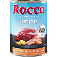 Sparpaket Rocco Junior 12 x 400 g - Rind mit Lachs & Kartoffeln von Rocco