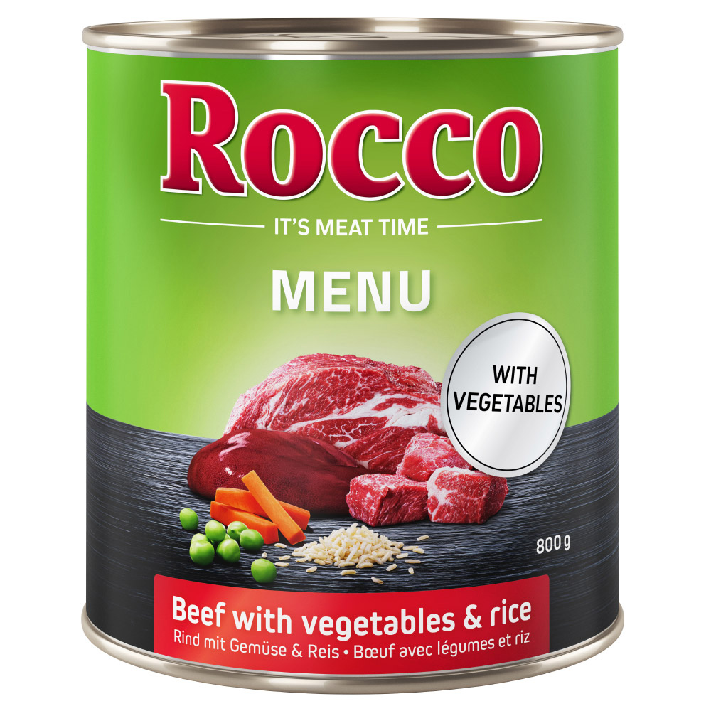 Top-Angebot Rocco Menü 24 x 400 g / 800 g - 24 x 800g: Rind, Gemüse & Reis Top-Angebot Rocco Menü 24 x 400 g / 800 g - 24 x 800g: Rind, Gemüse & Reis von Rocco