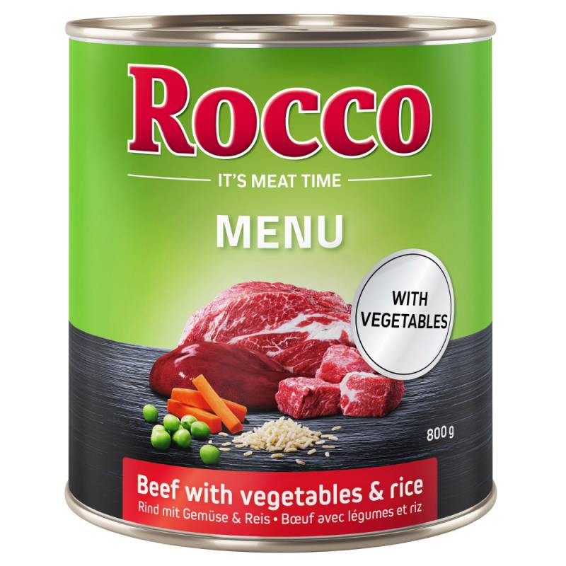 Sparpaket Rocco Menü 24 x 800 g - Rind, Gemüse & Reis von Rocco