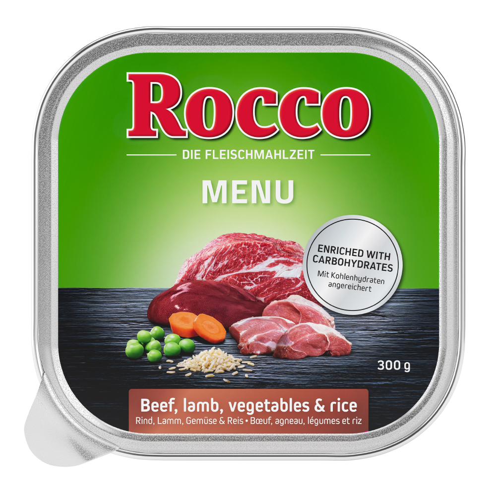 Sparpaket Rocco Menü 27 x 300 g - Rind mit Lamm von Rocco