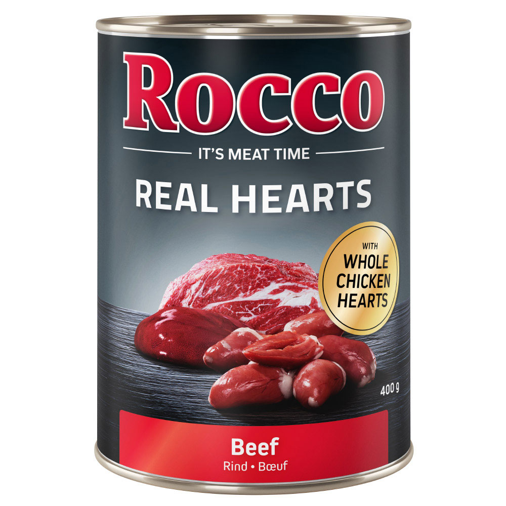 Sparpaket Rocco Real Hearts 24 x 400 g - Huhn Sparpaket Rocco Real Hearts 24 x 400 g - Huhn von Rocco