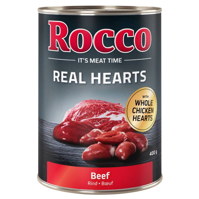 Sparpaket Rocco Real Hearts 24 x 400 g - Huhn Sparpaket Rocco Real Hearts 24 x 400 g - Huhn von Rocco