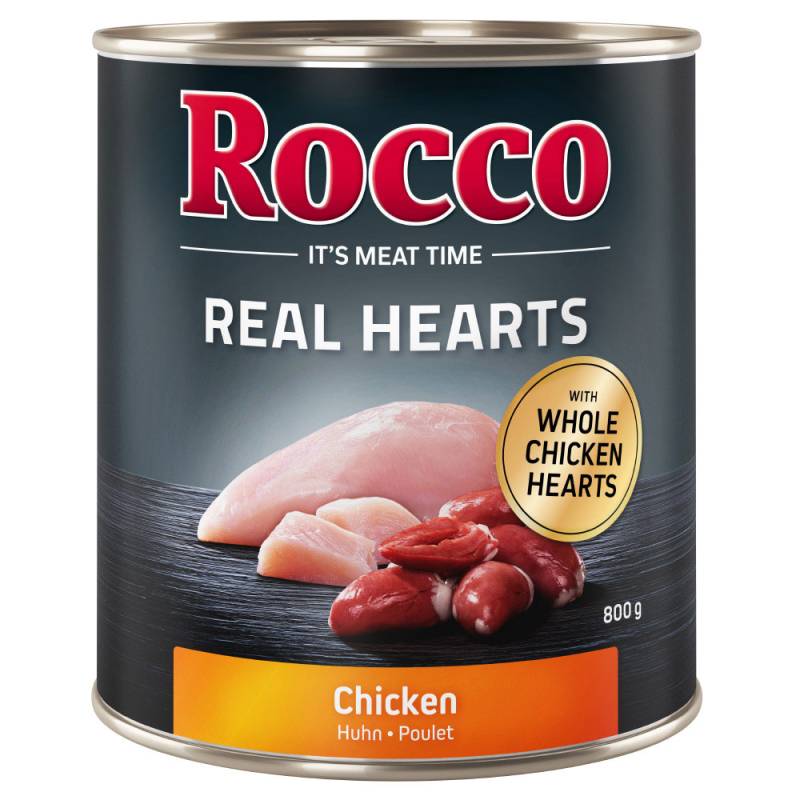 Sparpaket Rocco Real Hearts 24 x 800 g - Huhn von Rocco