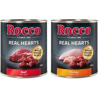 Sparpaket Rocco Real Hearts 24 x 800 g - Mix (Huhn & Rind) von Rocco