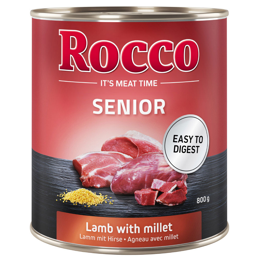 Sparpaket Rocco Senior 24 x 800 g - Lamm & Hirse von Rocco