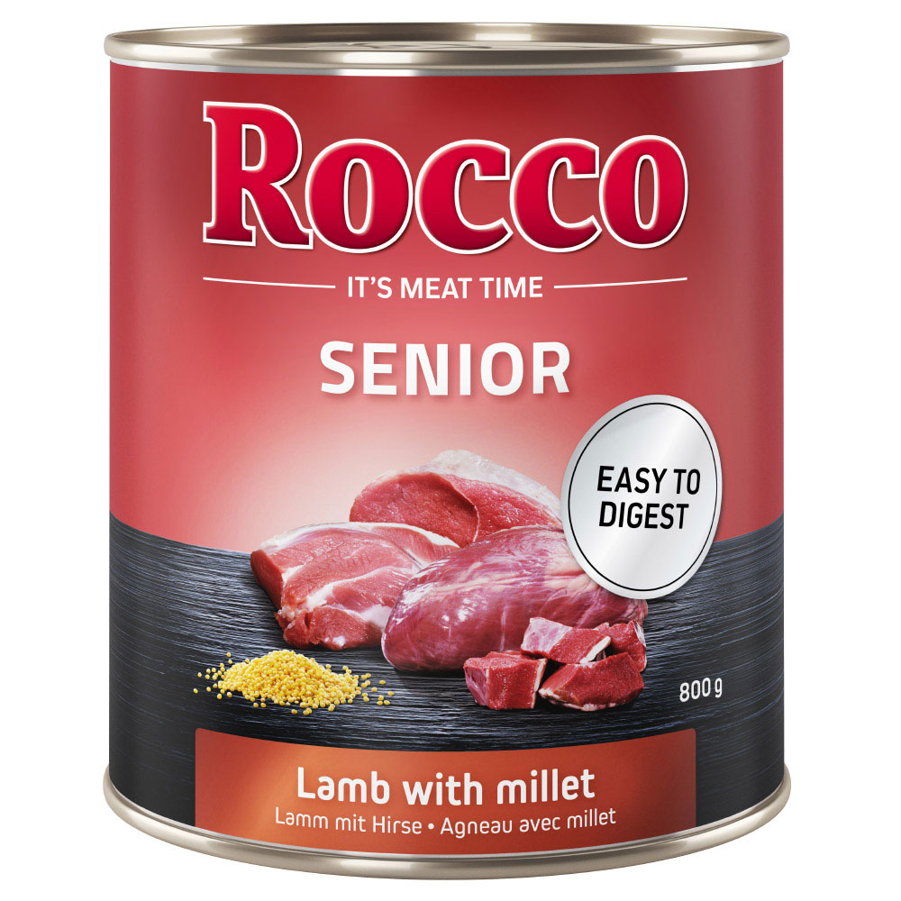 Sparpaket Rocco Senior 24 x 800 g - Mix: Lamm & Geflügel von Rocco