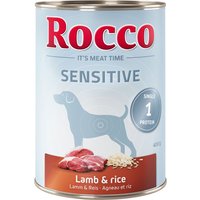 Sparpaket Rocco Sensitive 12 x 400 g - Lamm & Reis von Rocco