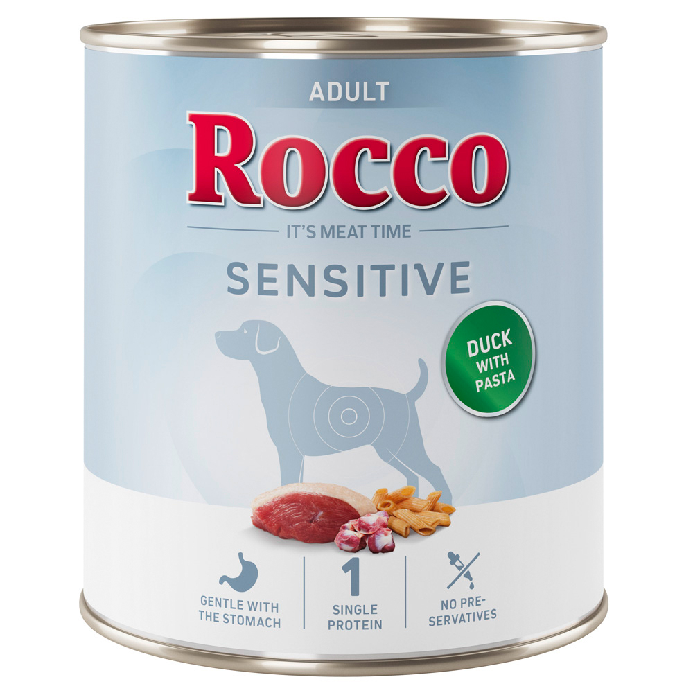 Sparpaket Rocco Sensitive  24 x 400 / 800 g Neue Rezeptur - 24 x 800 g: Ente mit Nudeln von Rocco