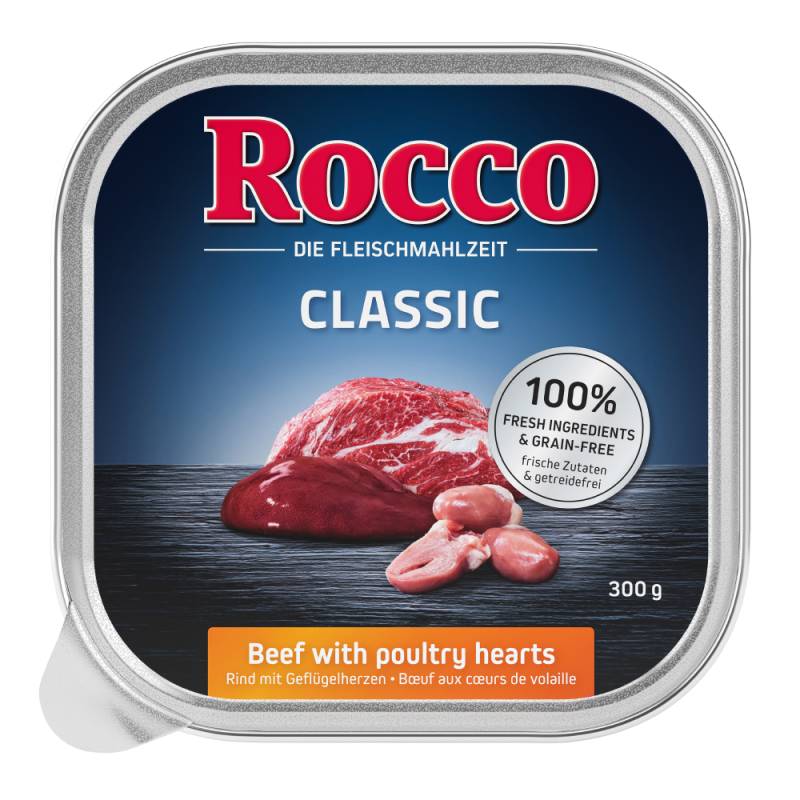 Top-Angebot Rocco Classic Schale 27 x 300 g - Rind mit Geflügelherzen von Rocco