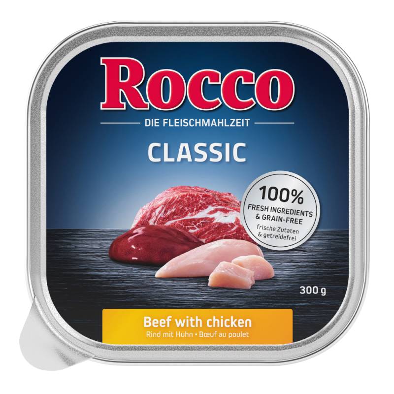 Top-Angebot Rocco Classic Schale 27 x 300 g - Rind mit Huhn von Rocco