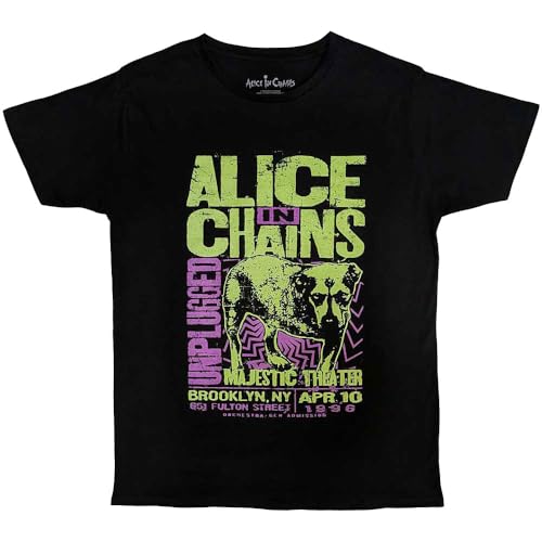 Alice In Chains Unplugged Dog T Shirt S von Rock Off officially licensed products