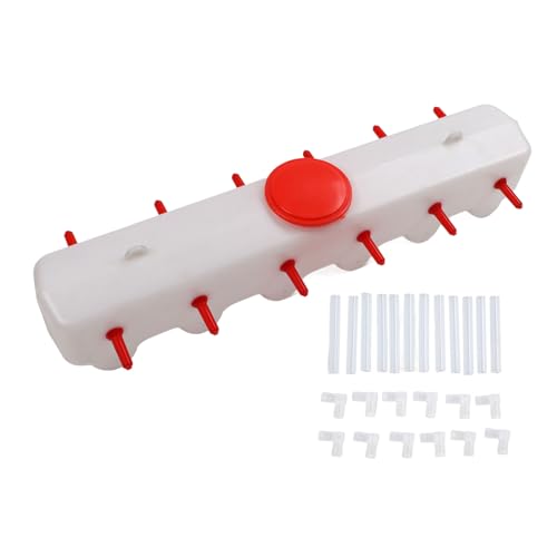 RockVOQRN Futtereimer für Lammmilch, Rot, 2 Seiten, 12 Brustwarzen, 9 l Fassungsvermögen, für Tiere, Nutztiere, Milch, Ferkel, Welpenfarm RockVOQRN Futtereimer für Lammmilch, Rot, 2 Seiten, 12 Brustwarzen, 9 l Fassungsvermögen, für Tiere, Nutztiere, Milch, Ferkel, Welpenfarm von RockVOQRN