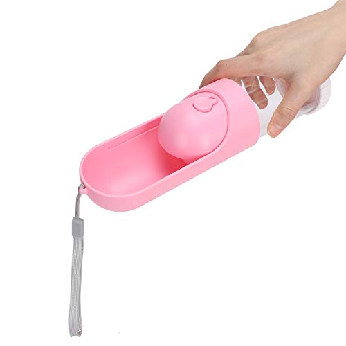 RockVOQRN Pet Tragbarer, Zusammenklappbarer Becher, Teleskop-Wasserflaschenspender Für Hunde, Katzen, Reisen, Trinken(Rosa) von RockVOQRN