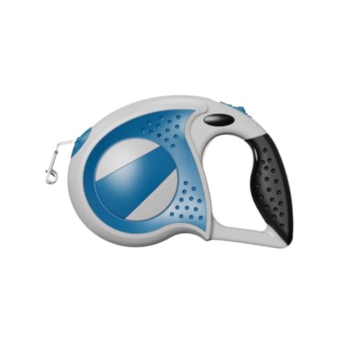 Automatisch einziehbare Haustierleine, geeignet für kleine/mittelgroße/große Hunde, rutschfester Griff, 360° Drehung ohne Verheddern, Outdoor-Hundeleine (3 m/5 m) (801 Dunkelblau, 5 m) von Rocky Green