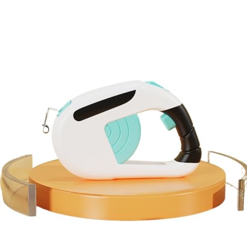 Automatisch einziehbare Hundeleine, geeignet für kleine/mittelgroße/große Hunde, rutschfester Griff, 360° Drehung ohne Verheddern, Outdoor-Hundeleine (3 m/5 m) (802 Blau und Weiß, 3 m) von Rocky Green