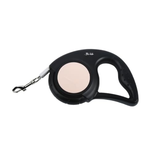 Automatisch einziehbare Hundeleine, geeignet für kleine/mittelgroße/große Hunde, rutschfester Griff, 360° Drehung ohne Verheddern, Outdoor-Hundeleine (3 m/5 m) (804 schwarzes Pulver, 3 m) von Rocky Green