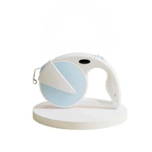 Automatisch einziehbare Hundeleine, geeignet für kleine/mittelgroße/große Hunde, rutschfester Griff, 360° Drehung ohne Verheddern, Outdoor-Hundeleine (3 m/5 m) (805 Graublau, 5 Meter) von Rocky Green