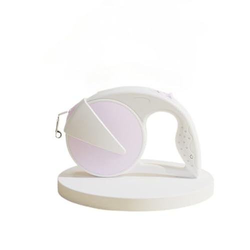 Automatisch einziehbare Hundeleine, geeignet für kleine/mittelgroße/große Hunde, rutschfester Griff, 360° Drehung ohne Verheddern, Outdoor-Hundeleine (3 m/5 m) (805 grau-lila, 5 m) von Rocky Green
