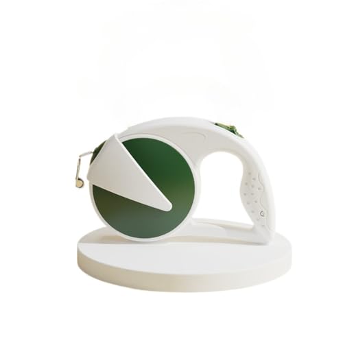 Automatisch einziehbare Hundeleine, geeignet für kleine/mittelgroße/große Hunde, rutschfester Griff, 360° Drehung ohne Verheddern, Outdoor-Hundeleine (3 m/5 m) (805 graugrün, 3 m) von Rocky Green