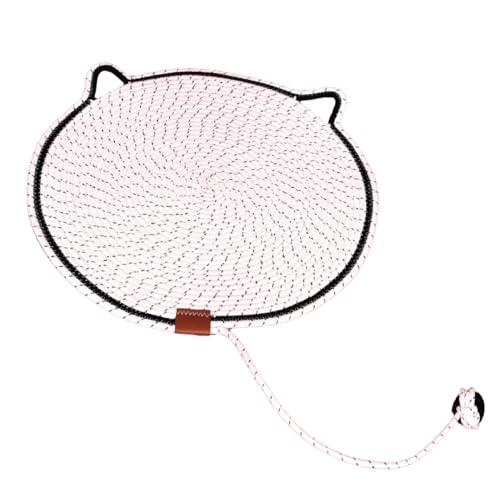 Große Kratzmatte für Katzen, 50 cm, mit interaktiven Spielzeugbällen, waschbares Sisalseilbett und Spielmatte (mehrere Farben) (weiß) von Rocky Green