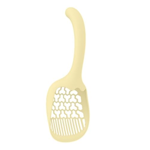 Katzentoilette, 51,8 cm dicke, spritzwassergeschützte Kätzchentoilette, Haushaltskatzenprodukte, hochseitiges Design für Spritzschutz und geräumiger Innenraum (Schaufel, gelb) von Rocky Green