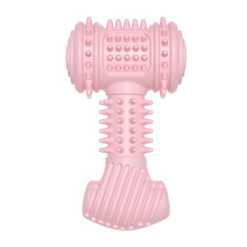 Kauspielzeug für Hunde, starke Kaukraft, langlebiges Welpen-Zahnspielzeug für kleine, mittelgroße und große Hunde, Haustier-Kau- und Zahnspielzeug (blau/rosa/grün) (Rosa) von Rocky Green