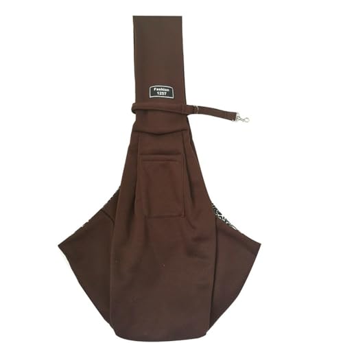 Rocky Green Faltbarer Katzentragerucksack – Schulterschlinge, Haustier-Tragetasche mit großem Fassungsvermögen, tragbare, faltbare Reisetasche für Katzen und kleine Hunde (Kaffee) von Rocky Green