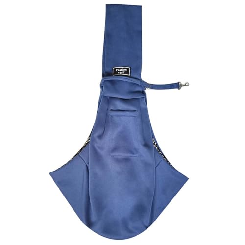 Rocky Green Faltbarer Katzentragerucksack – Schulterschlinge, Haustier-Tragetasche mit großem Fassungsvermögen, tragbare, faltbare Reisetasche für Katzen und kleine Hunde (blau) von Rocky Green
