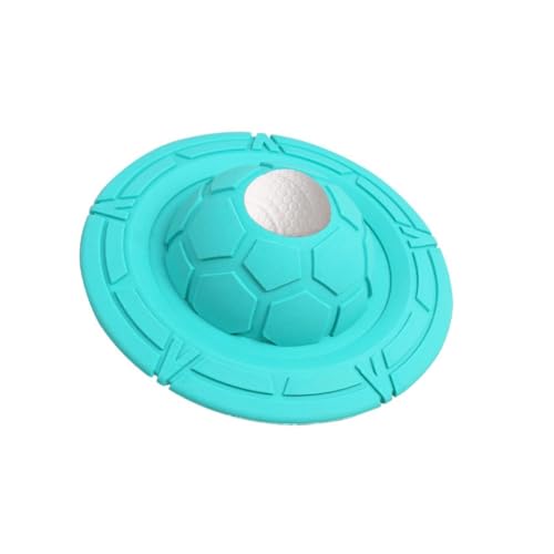 Rocky Green Frisbee Kauspielzeug für Hunde, biologisch abbaubar, aus Gummi, bissfest, interaktives Frisbee für kleine Hunde, Grün von Rocky Green