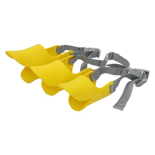 Rocky Green Maulkorb für kleine Hunde, verstellbar, atmungsaktiv, weiches kaufestes Netzgewebe, sichere Passform für Spaziergänge/Training (S/M/L) (Größe M (16 cm) von Rocky Green