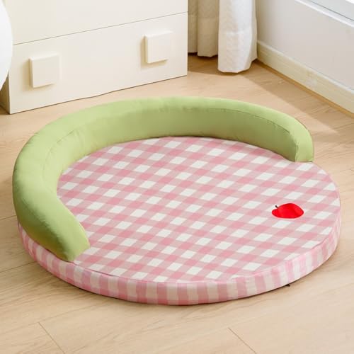 Rocky Green Rundes kühlendes Haustierbett, 4-Jahreszeiten-Hunde- und Katzenmatte mit abnehmbarem, waschbarem Bezug, hochelastischer Schwamm + PP-Baumwolle, 6 niedliche Designs (40 cm/50 cm/60 cm Rocky Green Rundes kühlendes Haustierbett, 4-Jahreszeiten-Hunde- und Katzenmatte mit abnehmbarem, waschbarem Bezug, hochelastischer Schwamm + PP-Baumwolle, 6 niedliche Designs (40 cm/50 cm/60 cm von Rocky Green