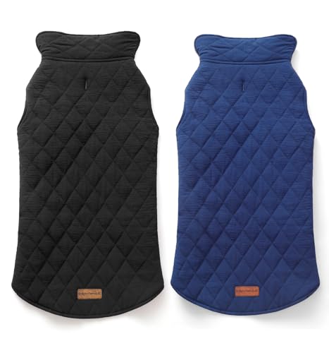 Rocky + Schneeball Hundemantel, 2-in-1 Wendbare Hundejacken für mittelgroße und große Hunde, Hunde-Wintermantel, wasserdichte Hunde-Schneejacke für kaltes Wetter von Rocky and Snowball