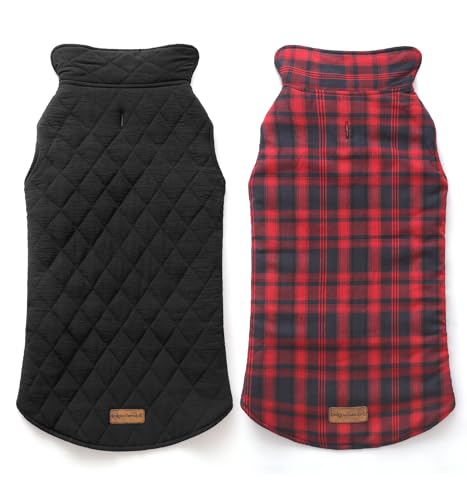 Rocky 2-in-1 Wendejacke für Hunde, wasserdichter Schneemantel für mittelgroße und große Hunde von Rocky and Snowball