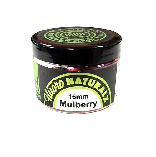 Rod Hutchinson Naturalz Flouro Mulberry Wafters 16mm Angelköder von Guoml
