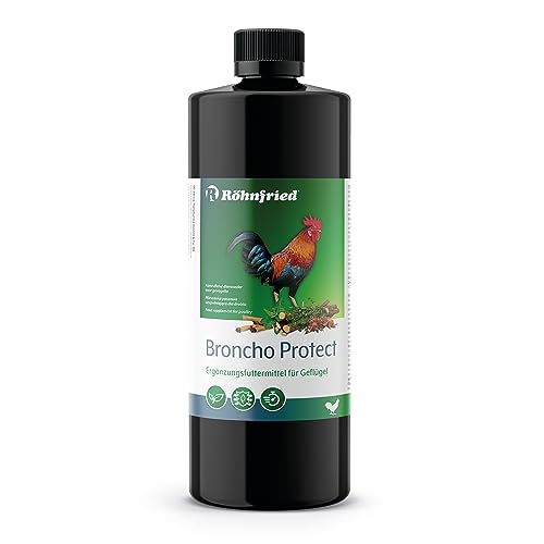 Röhnfried Broncho Protect 500 ml für Hühner & Küken – unterstützt zielgerichtet die Atemwege – optimale Unterstützung gegen Hühnerschnupfen – beugt Mängeln vor – mit wertvollen ätherischen Ölen von Röhnfried