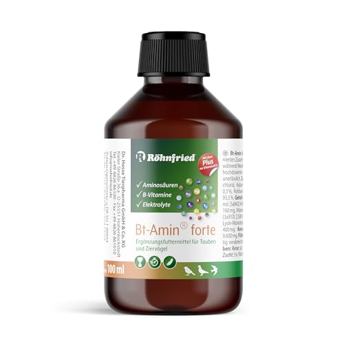 Röhnfried – Bt-Amin Forte 100 ml | Aminosäuren, Elektrolyte und B-Vitamine (hochdosiert) für Brieftauben & Rassetauben von Röhnfried