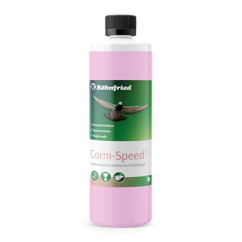 Röhnfried - Carni-Speed Konzentrat (10 ml/Liter Trinkwasser) | Mit L-Carnitin für den Fettstoffwechsel der Tauben | Regeneration & Flugfreude (500 ml) von Röhnfried