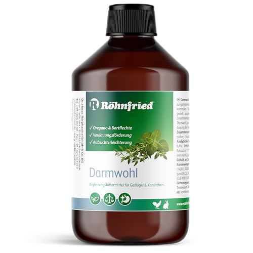 Röhnfried Darmwohl 500ml für Nager, Geflügel & Kleintiere I unterstützt Verdauung & Aufzucht I mit Oregano- & Thymianöl von Röhnfried