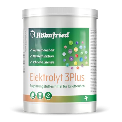 Röhnfried Elektrolyt 3Plus - für Brieftauben bei grossen Anstrengungen (600 g) von Röhnfried