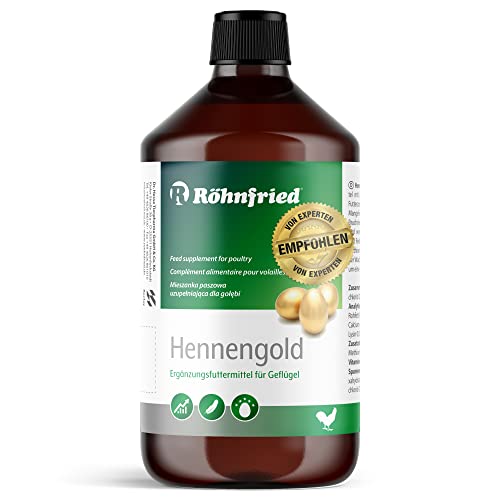 Röhnfried Hennengold 1000 ml I vermindert Brucheier & Federfressen I unterstützt Federwachstum & Federkleid I für Hühner & anderes Geflügel von Röhnfried